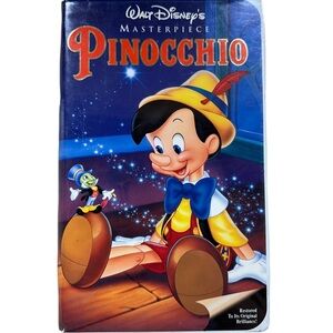 Pinocchio Animated Movie VHS